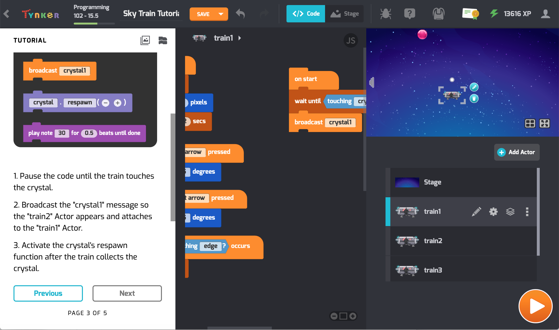 Create games using visual blocks!