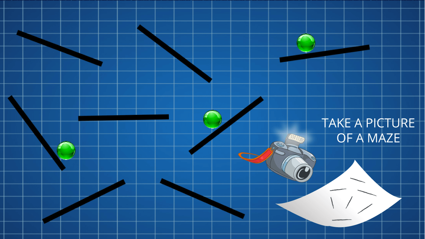 Scan a maze using your camera.